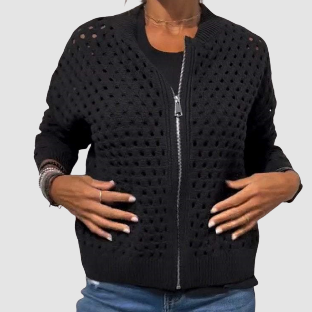 Desiree | Women's Zip-Up Knitted Cardigan