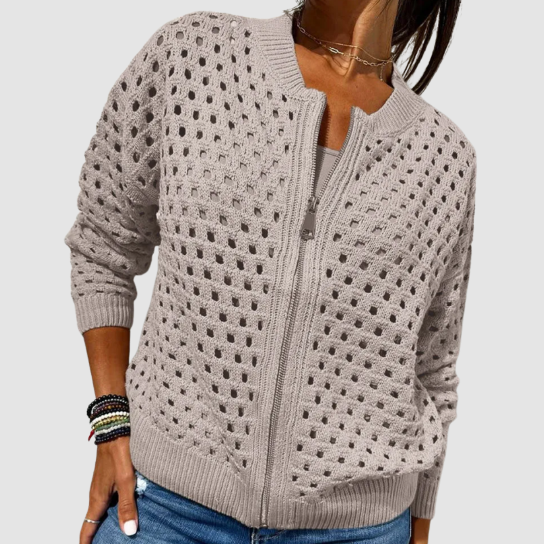 Desiree | Women's Zip-Up Knitted Cardigan