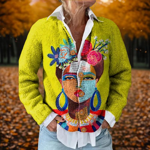 Anna | Women's Art Printed Cardigan