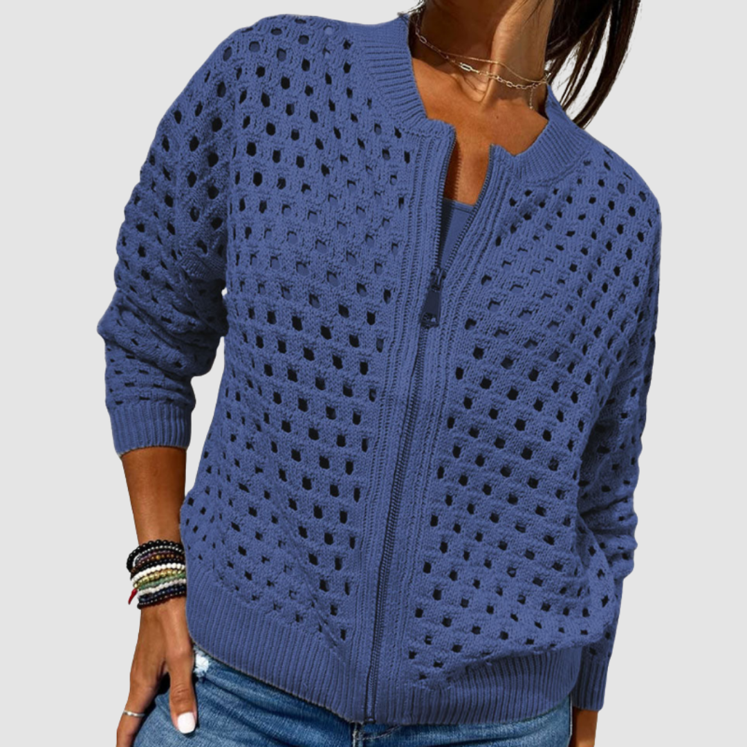 Desiree | Women's Zip-Up Knitted Cardigan