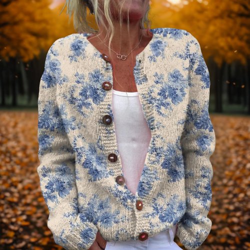 Lianne | Women's Floral Art Cardigan