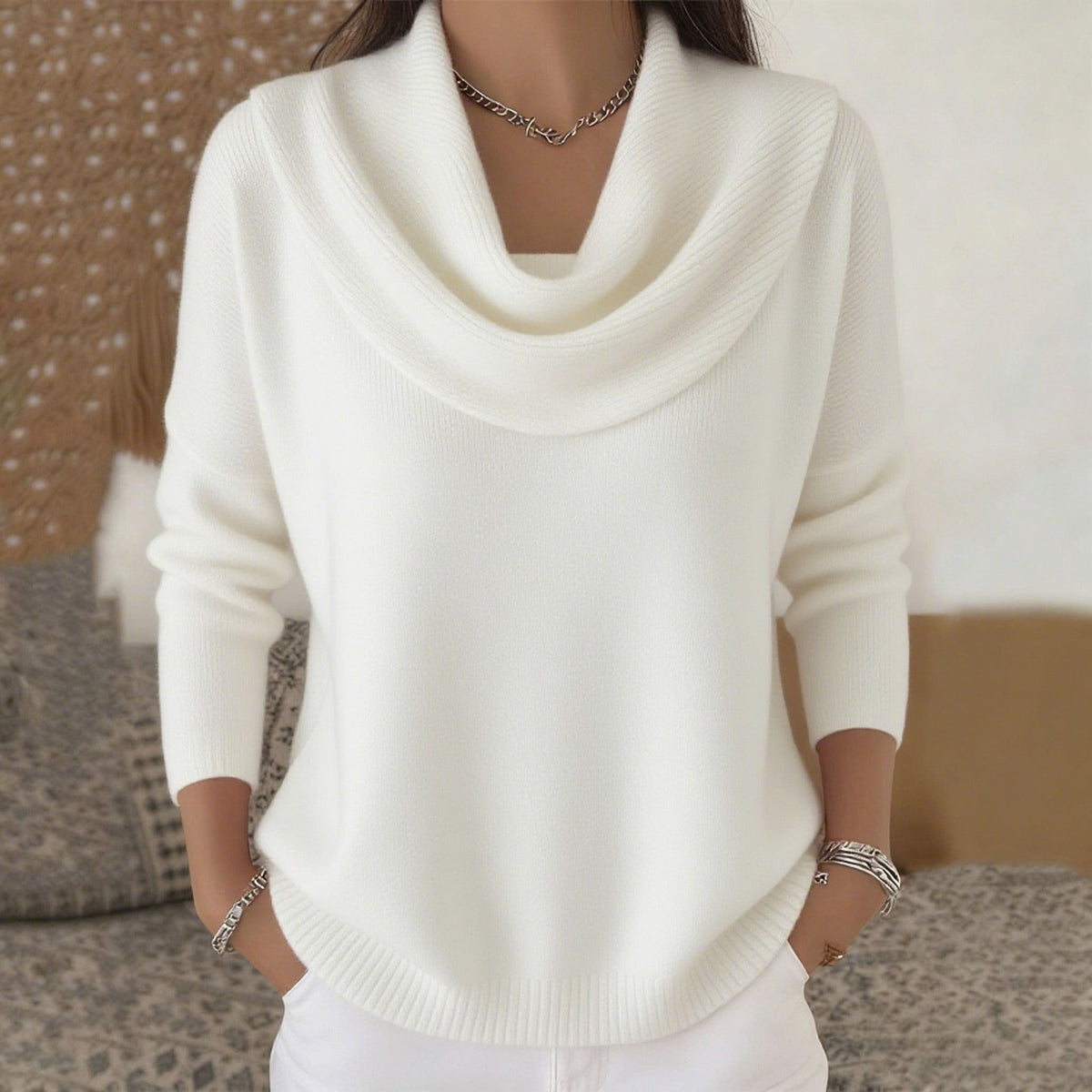 Vivienne | Women's Cowl Neck Sweater