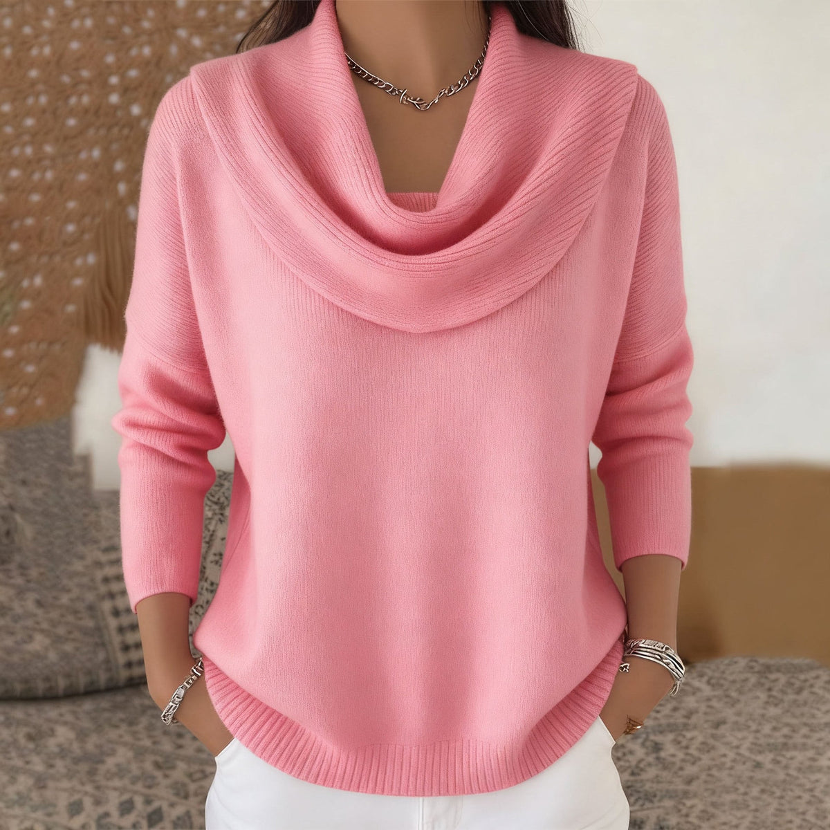Vivienne | Women's Cowl Neck Sweater