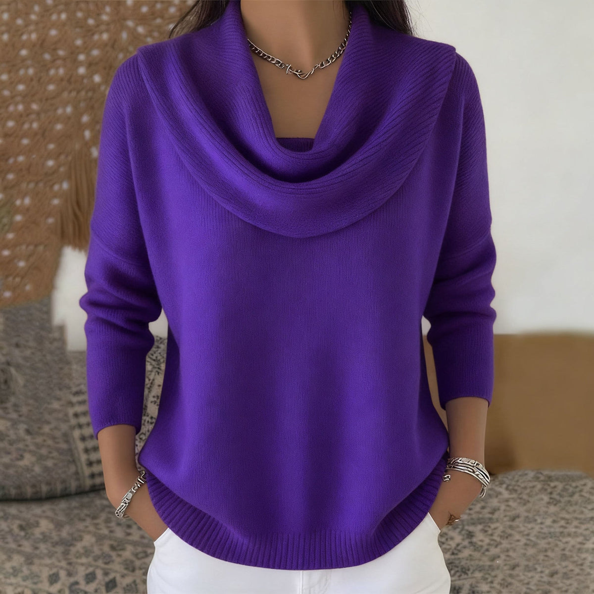 Vivienne | Women's Cowl Neck Sweater