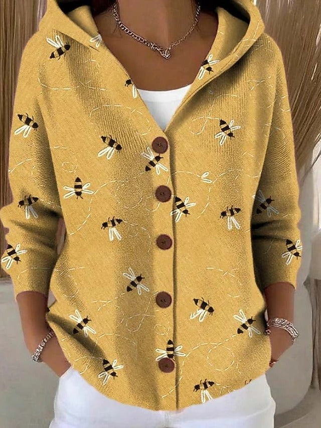Vanessa | Women's Hooded Button-Front Cardigan