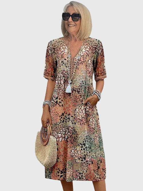 Bella | Women's Elegant Floral Midi Dress