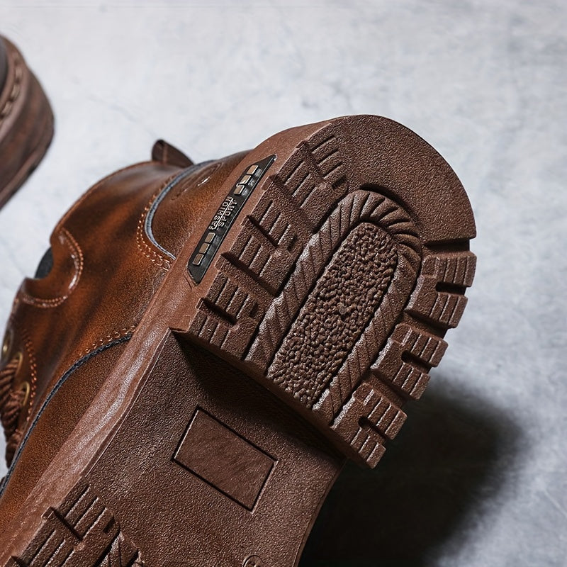 Everett | Men's Fleece-Lined Lace-Up High-Top Boots
