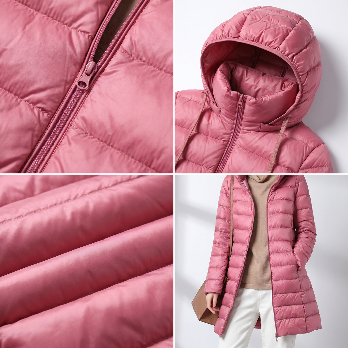 Linda | Women's Ultralight Hooded Puffer Coat