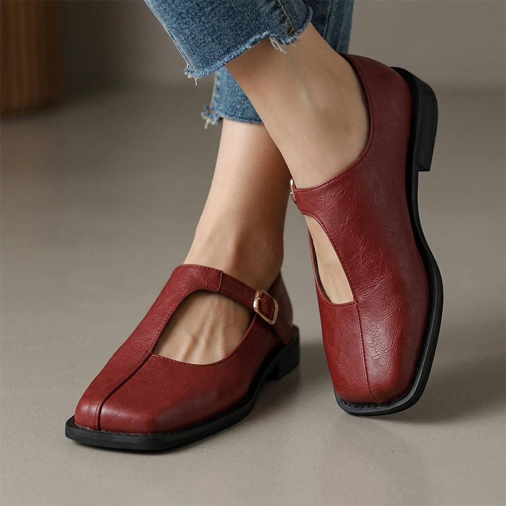 Rosalie | Women's T-Strap Flats