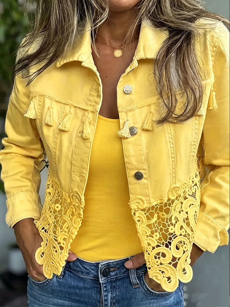 Women's Fringe & Lace Jacket