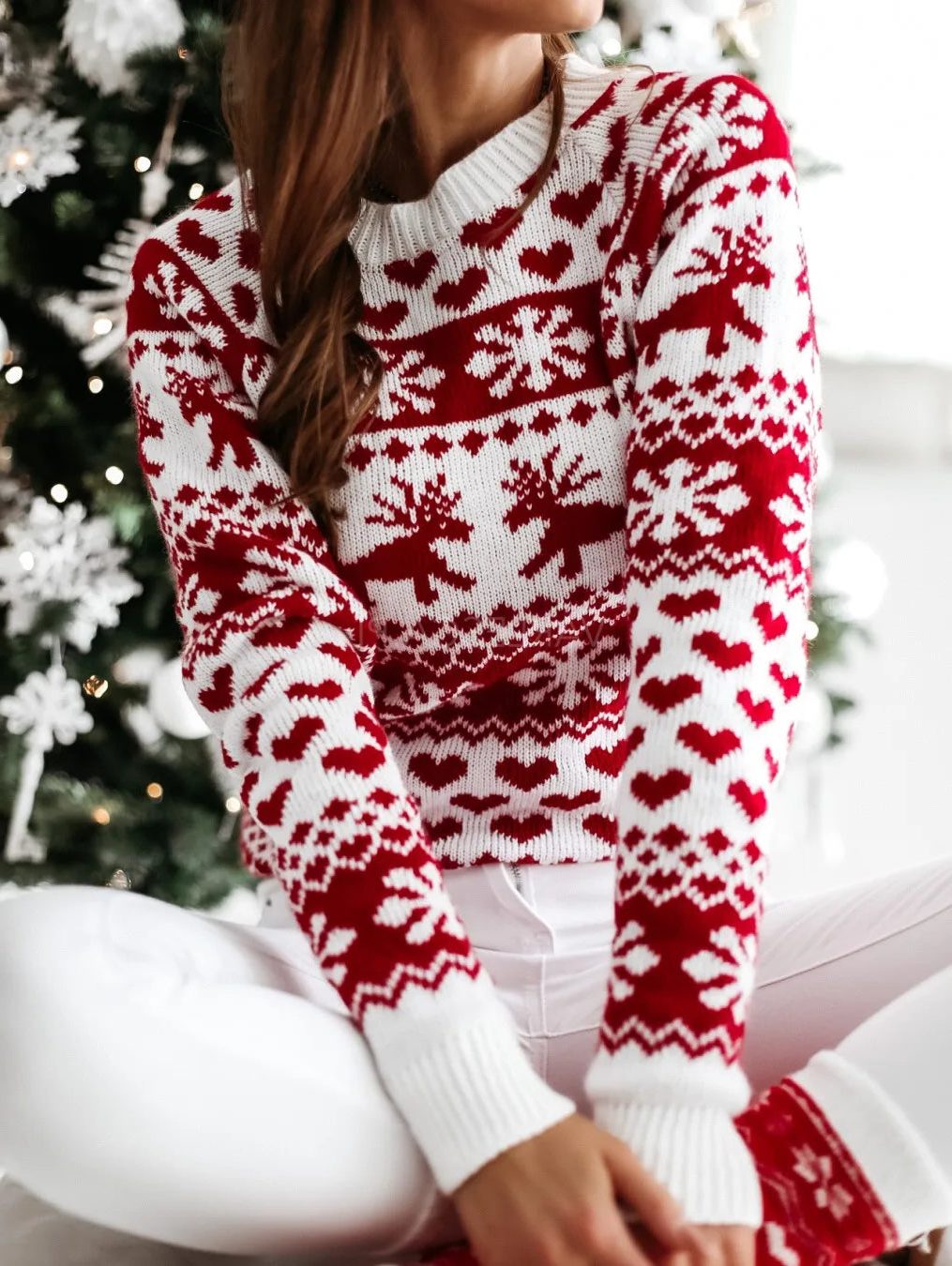 Rowena | Christmas Fair Isle Knit Sweater
