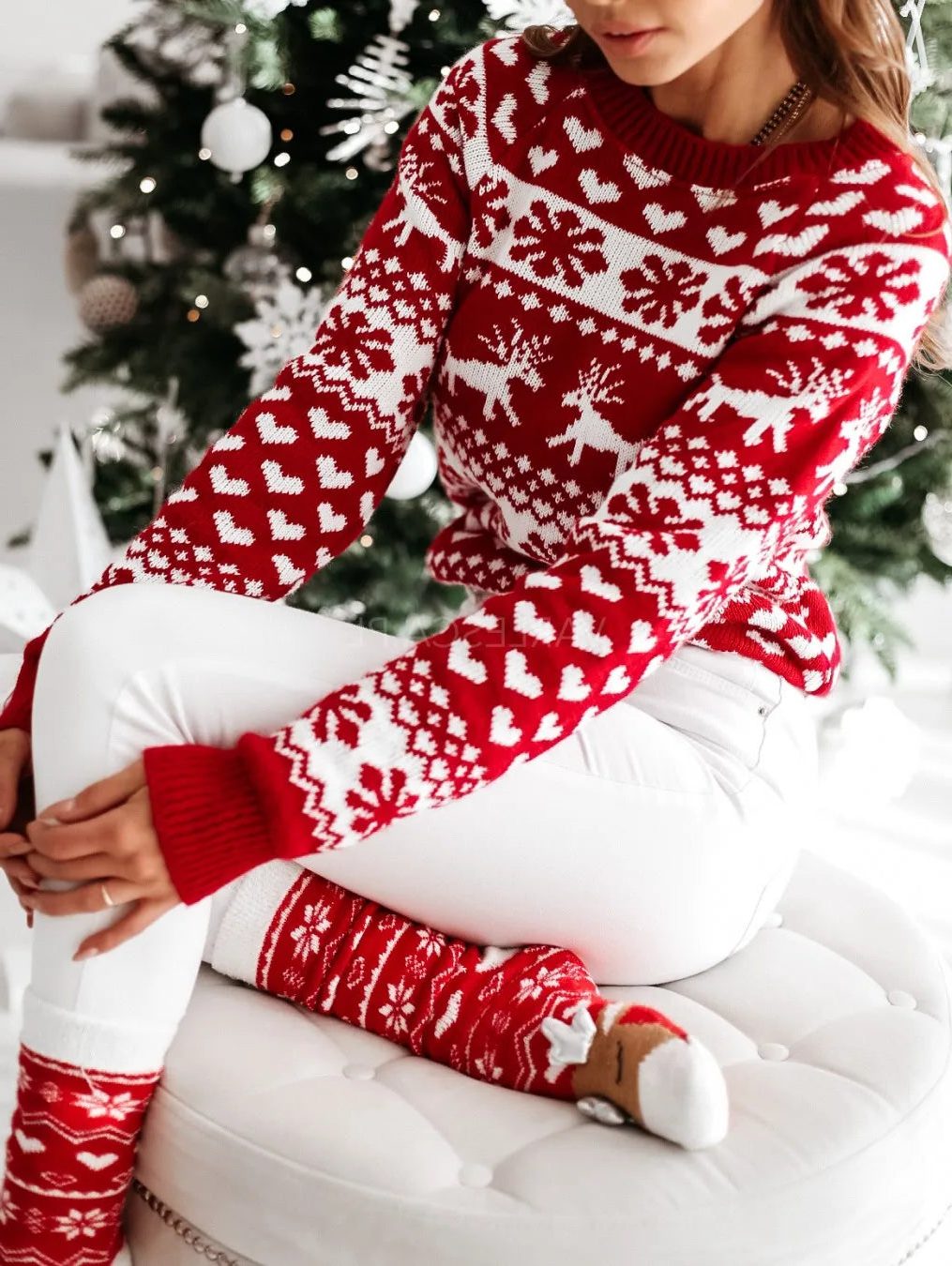 Rowena | Christmas Fair Isle Knit Sweater