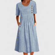 Wanda | Women's Striped Midi Dress