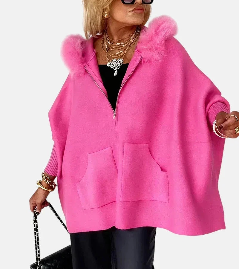 Annabelle | Women's Hooded Cape Jacket