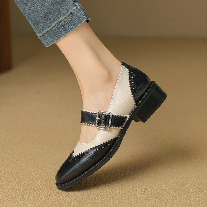Women's Leather Mary Janes
