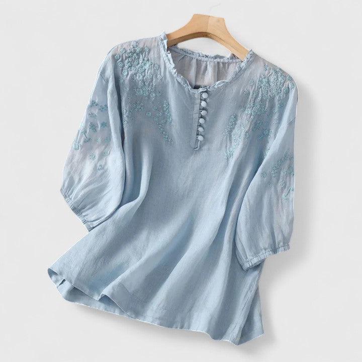 Elegant Button-Front Blouse