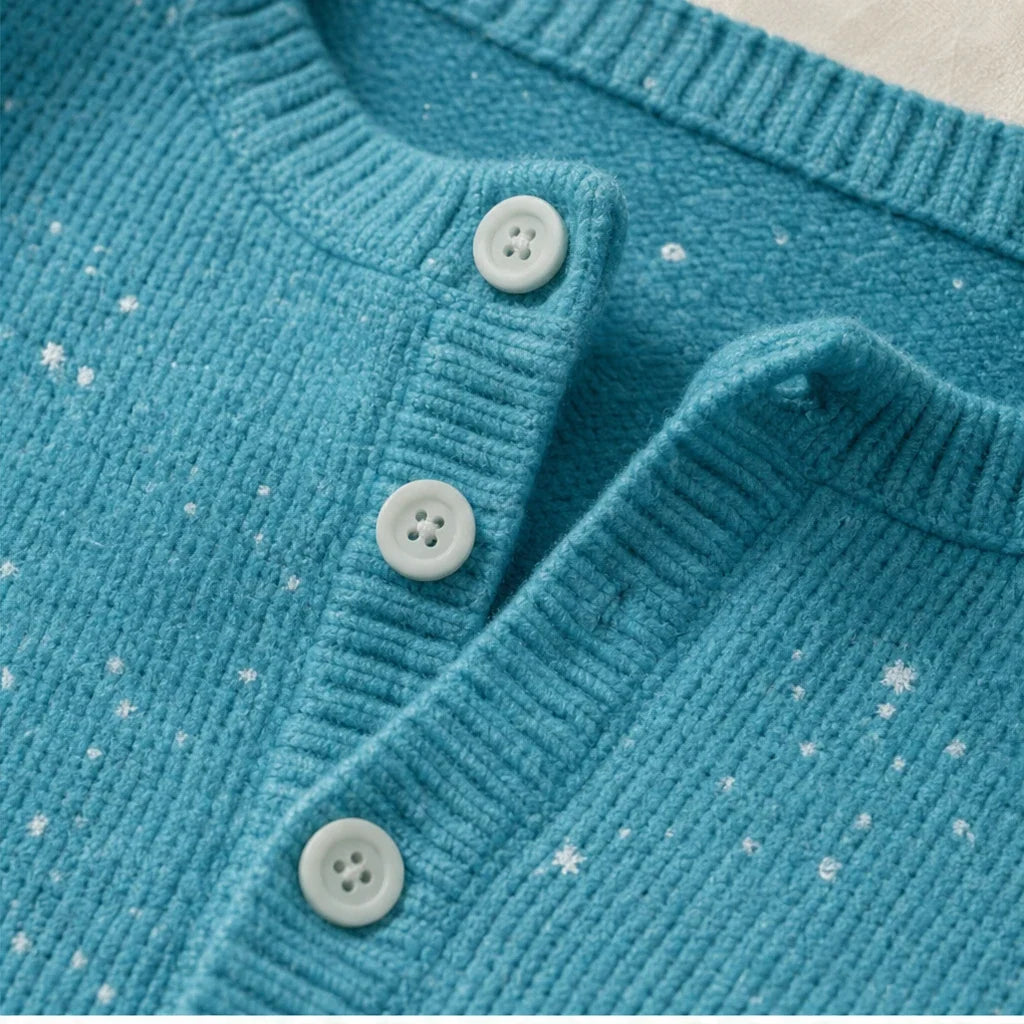 Juniper | Textured Christmas Tree Henley Sweater