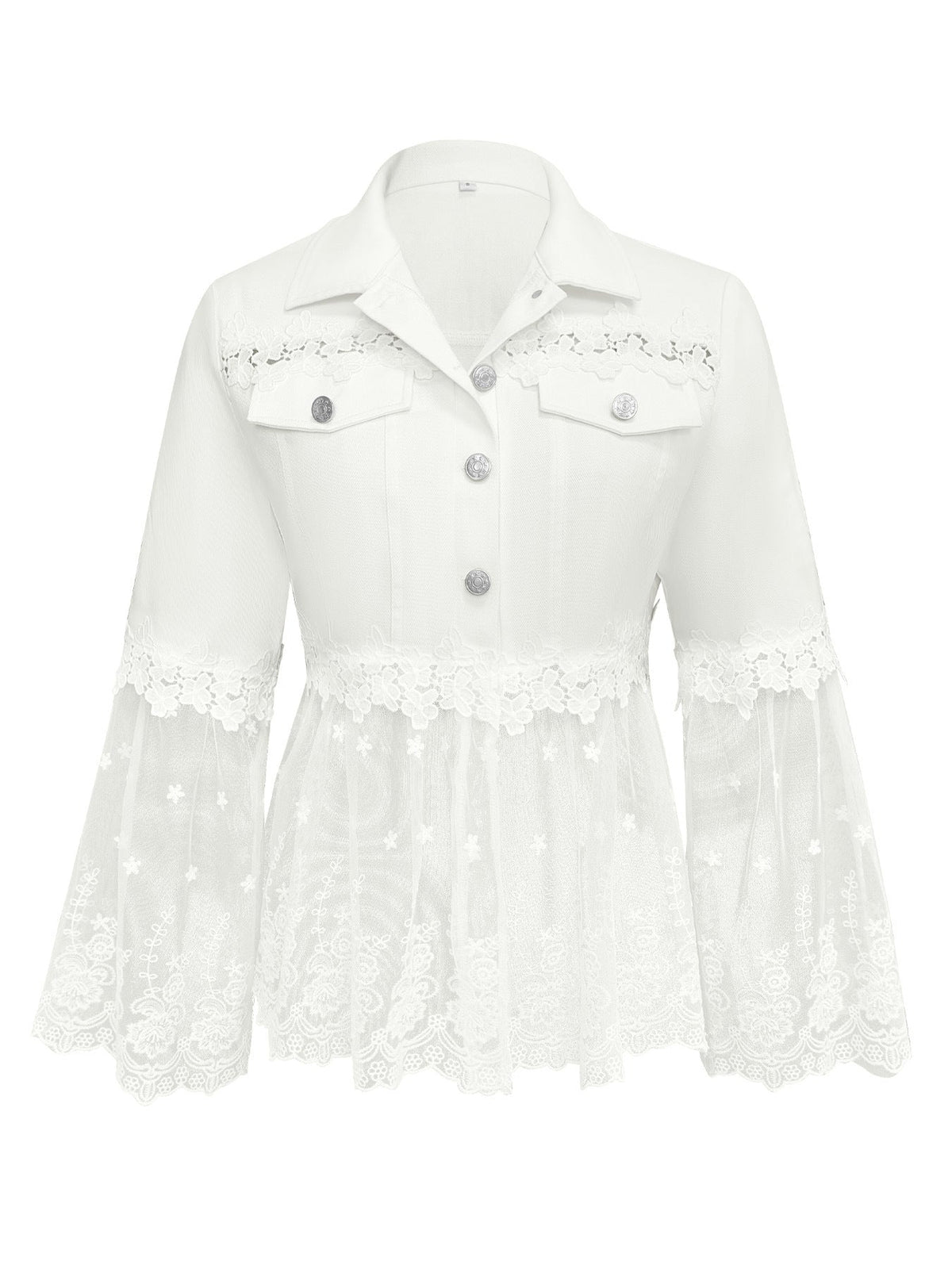 Women's Lace-Panel Jacket